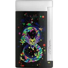 St. Dupont 027777 St Dupont Slim-7 Chrome Dragon Black Çakmak