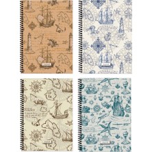 Keskin Color Keskin 16,5*22,5 100 Yp.kareli  Spr. Sert Kapak Defter-Journal