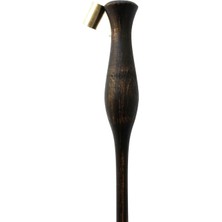 Sanathobi El Yapımı Copperplate Obliq Kalem Sapı, Gölge Yazı, Kahverengi Desenli, Ardıç Ağacı-S4