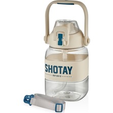 Shotay Rıbbon Grıp Matara Beyaz 1000 Ml.
