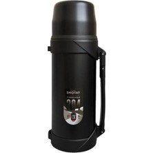 Shotay Adventure Çelik Termos Siyah 1200 Ml.