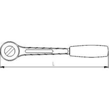 Elta 1514 1/2'' Cırcır Kol 250 mm - 8691150995470