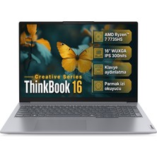 Lenovo Thinkbook 16 Gen 7 Amd Ryzen 7 7735HS 64GB 2tb SSD 16" Wuxga Windows 11 Pro Laptop, Notebook 21MW0083TR 012