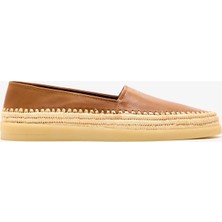 Prada Sport Nappa Deri Erkek Kahverengi Espadril