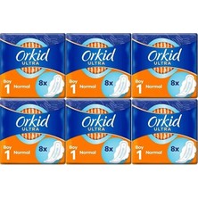 Orkid Hijyenik Ped Ultra Extra Normal 48 Adet Standart Pk (6 Paket*8)