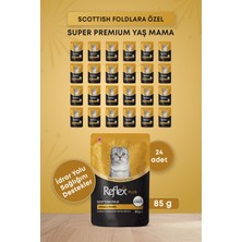 Reflex Plus Pounch Scottish Fold Urinary Health Sos Içinde Et Parçacıklı Yetişkin Kedi Maması 85 GR*24LÜ