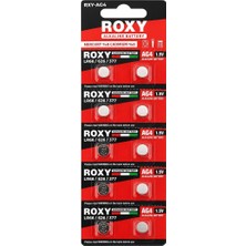 Roxy Ag4 LR66 626 377 1.5V Alkalin Düğme Saat Pili 10'lu Blister Paket