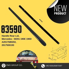 Zmo Technik Bagaj Açma Tutacağı Mercedes: W201 W190E W190D Oe: 2017580202 A2017580202 2017500193