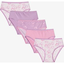 Penti Kız Çocuk Pembe Unibara Unicorn Desenli 5'li Slip Külot