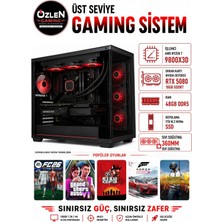 Özlen XXL19 RYZEN 7 9800X3D RTX 5080 16GB 48GB DDR5 RAM 1TB M.2 SSD Üst Seviye Oyuncu Bilgisayarı