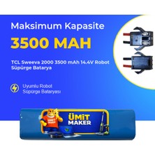Ümit Maker Tcl Sweeva 2000 3500 Mah 14.4V Robot Süpürge Batarya