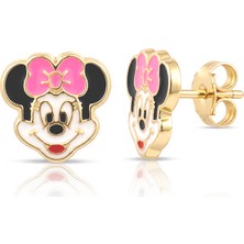 Lilarote Mickey Mouse Çocuk Altın Küpe