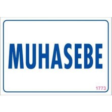 Muhasebe Uyarı Levhası 17,5X25 KOD:1773