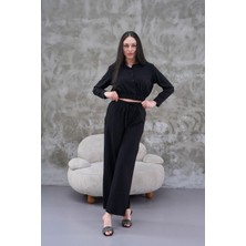 Elaxi Çilek Modal Kumaş Gömlek-Pantolon Takım