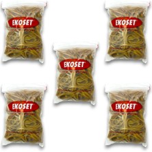 Ekoset Kauçuk Kalın Paket Lastiği 100X5MM 500 Gram 5li Paket