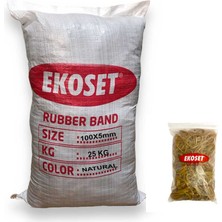 Ekoset Kauçuk Kalın Paket Lastiği 100X5MM 25 kg