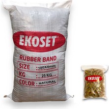 Ekoset Kauçuk Kasa Paket Lastiği 180X4 25 kg