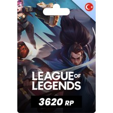 Riot Games League Of Legends Oyun Pinleri 3620 RP Dijital Kod PC Platformu İçin Hızlı Teslimat