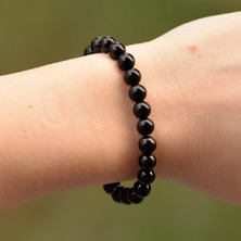 Taş Sandığı Obsidyen Taşı Bileklik ( 8 mm )
