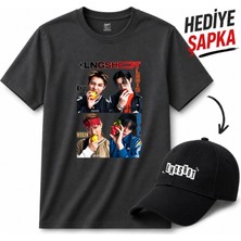 BarsDepo Lngshot Baskılı Tişört, Premıum Kalite Unisex Çocuk / Yetişkin (Şapka Hedıyelı)