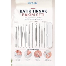 Ocean Batık Tırnak Bakım Seti Tırnak Kenarı Düzeltme ve Bakım Aparatları