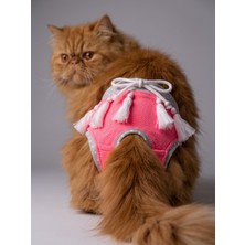 Kemique Neo Pink Dişi Kedi Regl Külotu | Don | Kedi Iç Çamaşırı | Ayarlanabilir Bağcıklı | Küçük Irklar Için