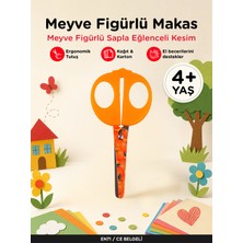 Let's Meyve Figürlü Makas Turuncu