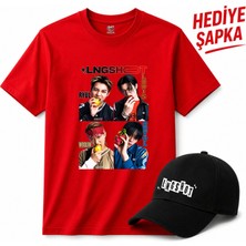 BarsDepo Lngshot Baskılı Tişört, Premıum Kalite Unisex Çocuk / Yetişkin (Şapka Hedıyelı)