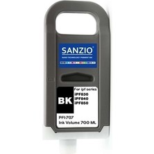 Canon PFI-707BK Siyah Muadil Kartuş