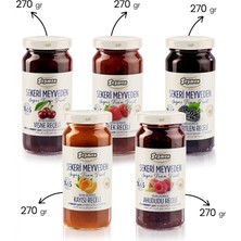 Seğmen Şekeri Meyveden Reçel Paketi 5’li – Çilek, Böğürtlen, Ahududu, Vişne ve Kayısı 270 G