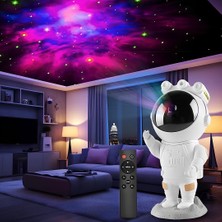 Euro Special Castu MSZ-003 Astronot Gece Lambası Astronot Projektör Gece Lambası Uzaktan Kumandalı Çok Renkli Nebula Gece Lambası Yıldızlı Gece Lambası Zamanlayıcılı Gece Projektörü