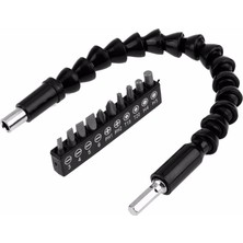 Matkap Ucu - Bükülebilir Oynar Vidalama Bits Uzatma Aparatı 30CM - Komple Set