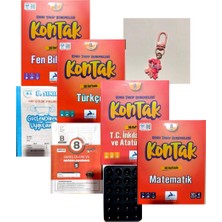 Paraf Yayınları 8.sınıf Kontak 32 Haftalık Deneme 4'lü Set+Ankara ve Günay Yayınları Lgs Deneme+Çanta Süsü+Vantuz