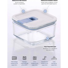Neoflam Perfect Seal Kare Cam Saklama Kabı 350 ml