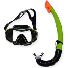 Budi Çocuk Dalış Maskesi ve Snorkel Seti - Star Diving - Yeşil