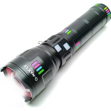 Euro Special Farissu Q-Max PS3900 11000 Lümen 110W Zoomlu Şarjlı El Feneri – 27.200 Mah Powerbank Özellikli Profesyonel Işık Gücü
