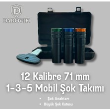 Darovik Mobil Şok Takımı 12 Kalibre 3'lü Set 71 mm Uzatılmış Yüzüklü Ber/ben Uyumlu