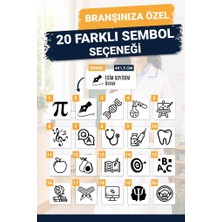 Tuğset Etiket Öğretmen Önlüğü Isim Kaşesi Doktor Hemşire Eczacı Diş Hekimi Mesleki Önlük Kaşesi Isme Özel -T1606