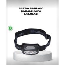 Uslucan Alışveriş Gece Balıkçılığı Için Ultra Parlak Şarjlı Kafa Lambası | 4 Işık Modu + USB Şarj