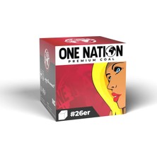 One Nation 26MM Premium Nargile Kömürü 1 kg %100 Hindistan Cevizi Kabuğu ile Düşük Kül Oranı
