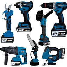 Prohummer Bixa BX070 21V 4 Akülü Profesyonel 7li Makine Seti