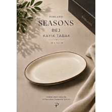 Porland Seasons Kayık Tabak - Estetik ve Dayanıklı Porselen Sunum Tabağı
