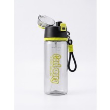 Airobazar Cool Word 750 ml Spreyli Su Matarası - Pratik Doğrudan Içimli, Püskürtmeli Sızdırmaz Sporcu ve Okul Suluğu