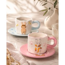 Onedekor 2 Kişilik Pati&pati Porselen Kahve Fincanı Takımı 90 ml