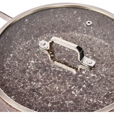 Brioni Stone-Age Terra 26 cm Çizilmez Yanmaz Yapışmaz Indüksiyonlu Basık Tencere