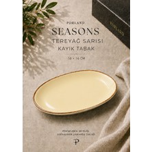 Porland Seasons Kayık Tabak - Estetik ve Dayanıklı Porselen Sunum Tabağı