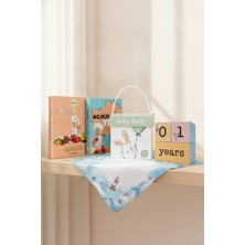 Baby Tales Ek Gıda Kitaplığı + Anı Küpü 6-12 Ay Bebek Hediye Bundle Seti