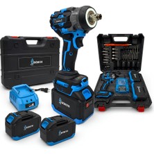 Prohummer Börth BRTH400B Çift Akülü 400NM Somun Sıkma Sökme Makine Seti