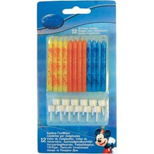Pandoli Mickey Mouse Parti Mumu 12 Adet 9 cm Uzunluk
