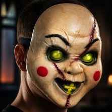 Pandoli Halloween Arkadan Lastikli Sert Plastik Çaki Chucky Maskesi 1 Adet